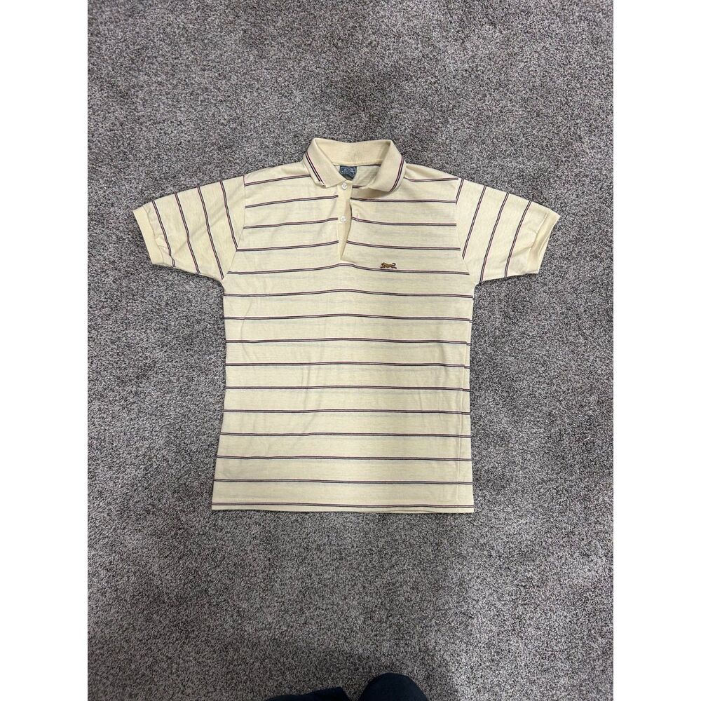 Vintage Le Tigre Striped Polo Made in USA